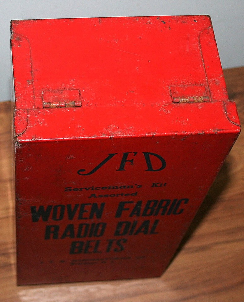 Metal Box for JFD Woven Fabric Radio Dial Belts Servicemen for Antique