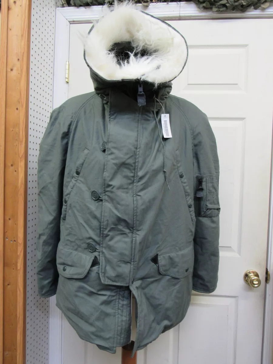 USAF N3B Extreme Cold Weather Parka Arctic Snorkel Jacket Medium