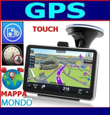 IGO NAVIGATORE+MAPPA MONDO-ITALIA+AUTOVELOX GPS 2024 TABLET 5" AUTO SPEEDCAM VELOX