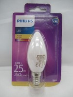 Philips Led Leuchtmittel Classic Kerze 2,2W = 25W E14 Matt Warmweiß 2700K 706237