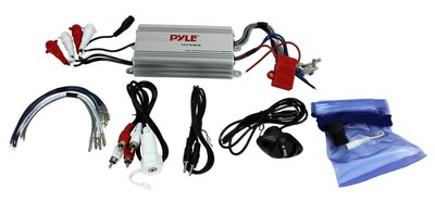 4 Speakers Pkg Pyle PLMRMP3A 800Watt Marine Boat Amplifier w/ MP3 Player Input 4 Speakers Pkg Pyle PLMRMP3A 800Watt Marine Boat Amplifier w/ MP3 Player Input