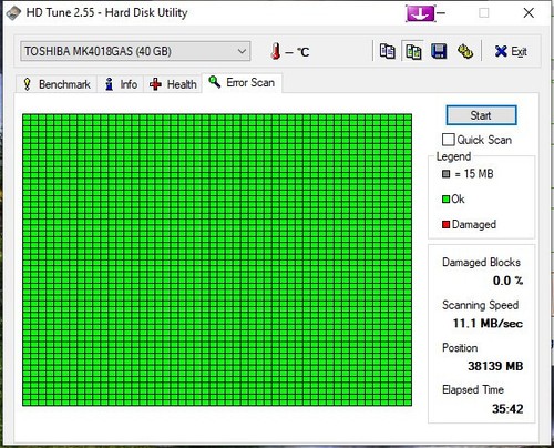 Toshiba MK4018GAS Festplatte zur Datenrettung, hard disk for data rescue - Picture 5 of 9