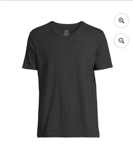 George Men’s Black Soot Heather V-Neck Short Sleeve Tee | eBay