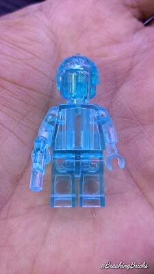 Lego Star Wars Minifigure Prototype REY JEDI Transparent LIGHT