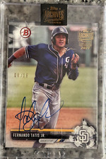 Fernando Tatis Jr.  2021 Archives Signature Series 2017 Bowman Autograph #/18 !!