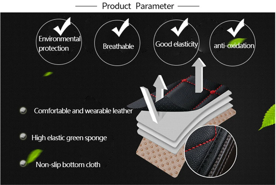 Protector de funda de asiento de coche trasero alfombrilla de cuero PU coche silla cojín accesorios Foto 4 de 4