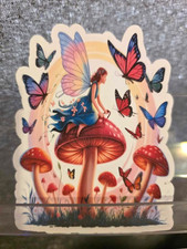 4 inch Handmade vinyl Sticker Fairy Themed