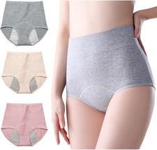 3 Pack High Absorbency Incontinence Underwear for Women Washable Leakproof