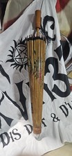 Asian painted decorative hanging parasol