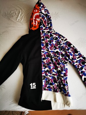 BAPE Hong Kong 15th Anniversary Tiger Shark Kapuzenpullover 2XL