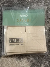 Safari Treat Boxes 8 Ct. Birthday Party Favors Candy Boxes CARGO FRAGILE Theme