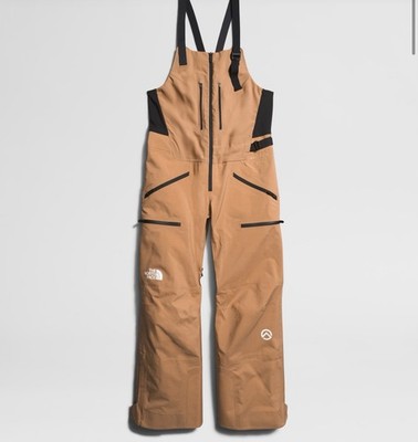 Womens The North Face Tsirku GTX GORE TEX Shell Ski Bibs Pant Almond/$700/XSlong