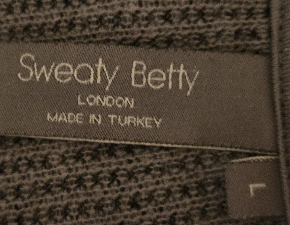 Chaqueta Sweaty Betty Restful Boucle con Cremallera para Mujer Grande Gris Mezcla de Algodón Tejida Foto 3 de 3