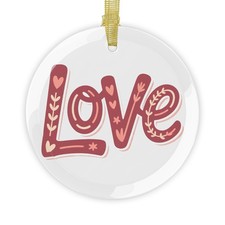 Glass Ornaments love