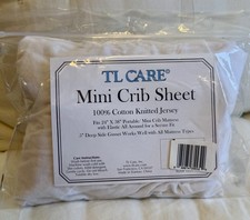 Przenośne/mini prześcieradła do łóżeczka od TL Care, arkusz dżerseju