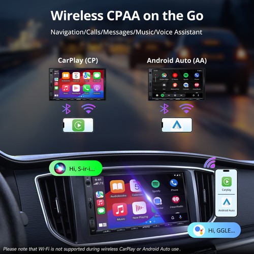 ATOTO Android Autoradio 7'' 2 DIN Wireless CarPlay & Android Auto Bluetooth GPS - Imagen 3 de 8