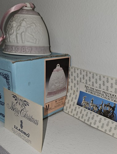 Vintage LLadro 1987 First Christmas Bell Annual Ornament - Picture 3 of 6