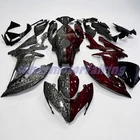 For 2017-2019 Kawasaki Ninja 650 Red Black Forged Carbon Fiber Fairing Kit +Tank