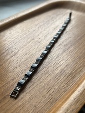 Armband Silber 925 Onyx Markasit Vintage