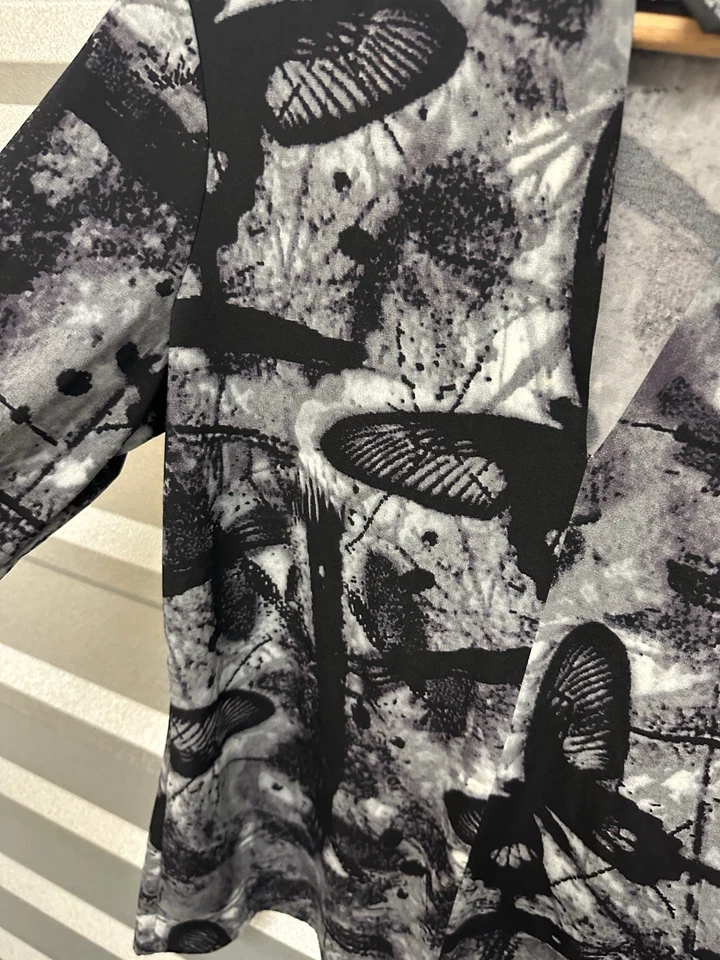 Blusa Grace Elements Vintage Butterfly Whimsigoth Cuello en V Talla Mediana Y2K Años 90 Top Foto 4 de 4