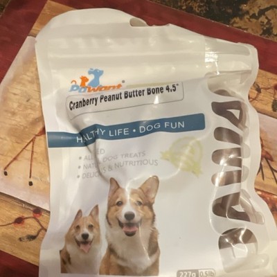 Pawant Cranberry Peanut Butter Bone Dog Treats 4.5'' Bones 227g