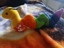 TY Beanie Baby Inch the Inchworm Toy