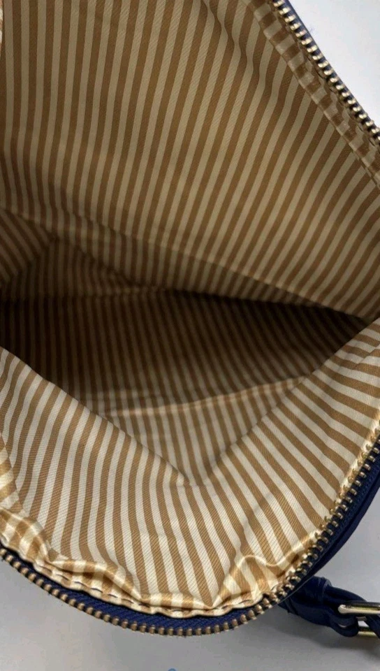 Kate Spade Cobble Hill Carson Fold over Pebbled Leather Crossbody Lapis Blue... - Image 3 of 4