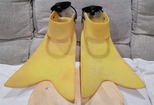 Force Fin Pro Size XXL Adjustable Open Heel Strap Scuba Diving Fins Yellow 2XL