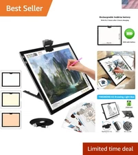 Multi-Function A3 LED Light Pad with Built-in Stand for Artists and Crafters
