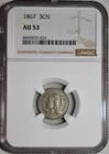 1867-P Three Cent Nickel — photo from another recent sale