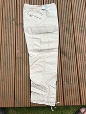 US Genuine Vintage Light Tan BDU Cargo Combat Trousers Afghanistan Issue Sz M-S
