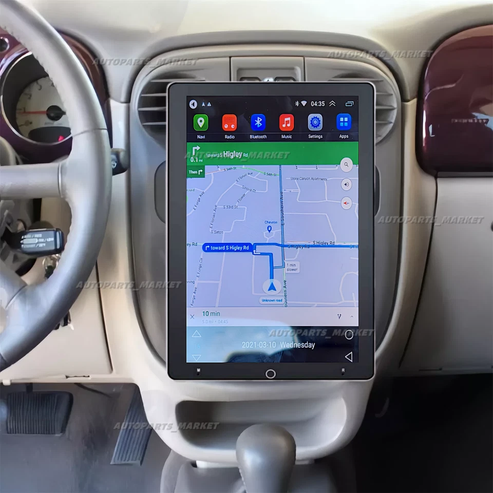 CarPlay For Chrysler PT Cruiser 2003-2005 Car Stereo Radio Android 14 Auto GPS Foto 3 de 4