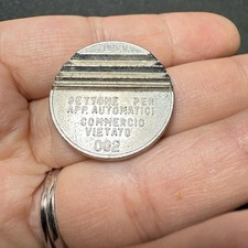 ITALY, GETTONE APPARECCHI  AUTOMATICI Token Nickle Plated Automatic Machines