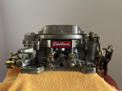 REBUILT EDELBROCK CARBURETOR 750 CFM 1407 PERFORMER SERIES MADE IN U.S.A. 