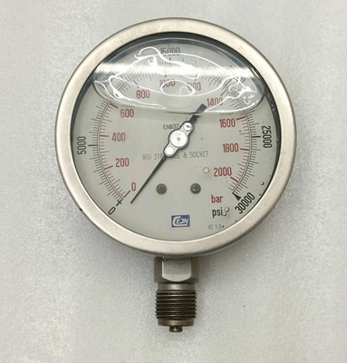 #ad CEJN EN837 1 Pressure Gauge 0 2000 bar 0 30000 PSI AISI 316LTUBEamp;SOCKET $119.97