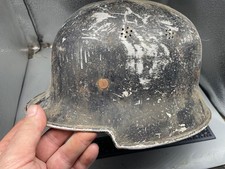 WW2 German Alloy Luftschutz Helmet with Liner - Project Helmet