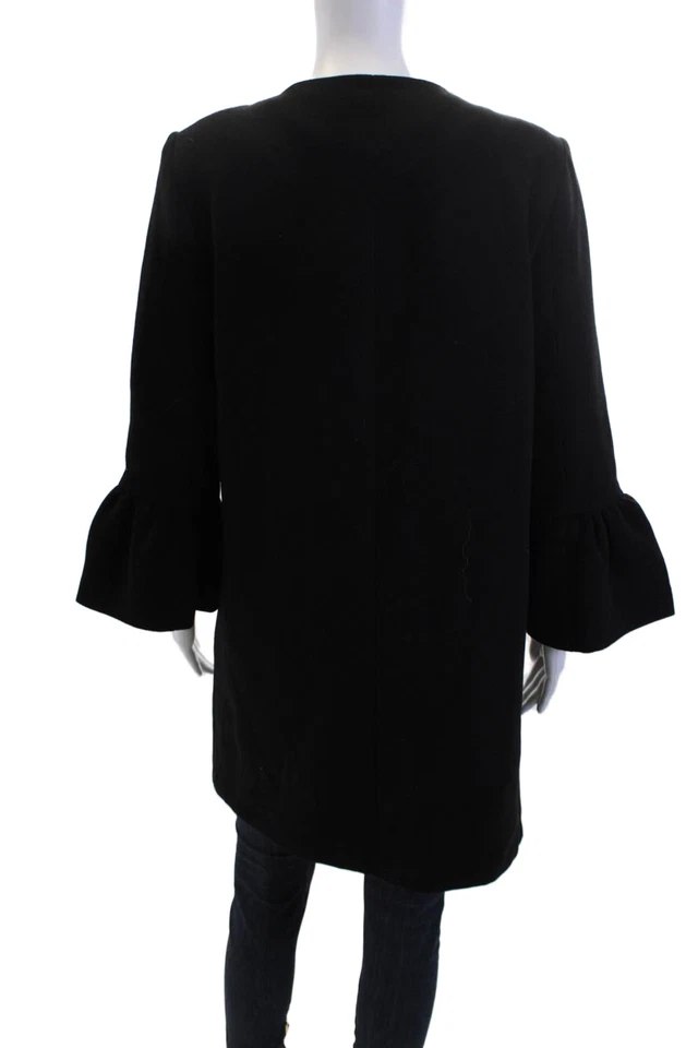 Abrigo de mujer Catherine Catherine Malandrino negro manga larga talla 10 Foto 3 de 4