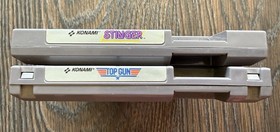Nintendo NES Konami Lot of 2! Stinger & Top Gun CARTS ONLY Combine Shipping 📫