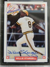 1993 Nabisco All Star Willie Stargell auto on card Pirates HOF GMA 9