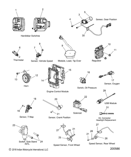 Polaris Load/Tipover Module, Memsic, Genuine OEM Part 4017165, Qty 1 - Picture 2 of 2