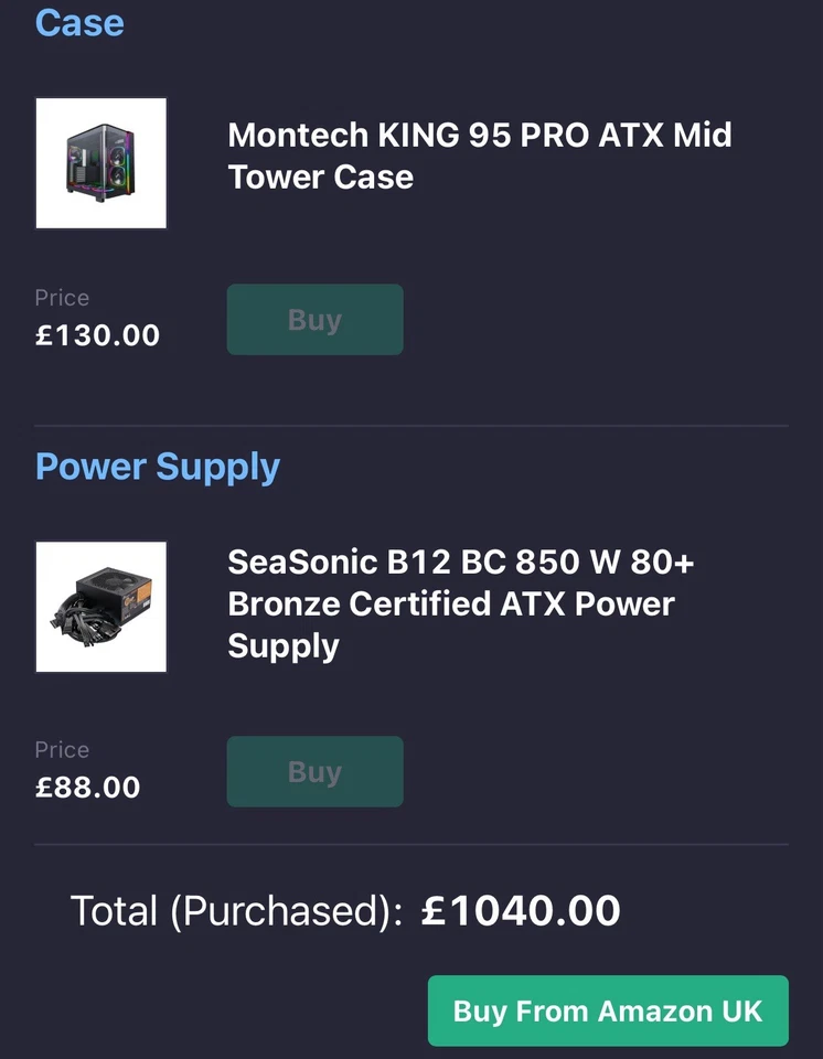 Gaming PC Ryzen 5700x Radeon 6800 16GB 32GB RAM - Image 4 of 4