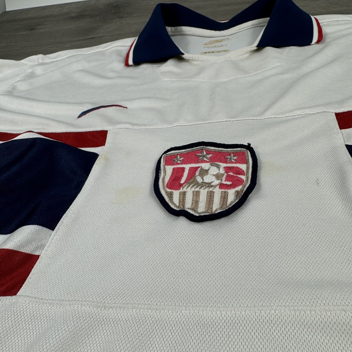 アメリカ代表 1995年モデル HOMEユニフォーム USA National Team Jersey Men's Large White 1995 Home Vintage