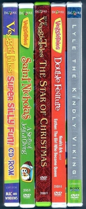 VeggieTales 4 Movie DVD and 1 CD Lot | eBay