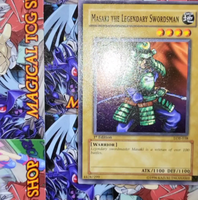 Yugioh Masaki The Legendary Swordsman LOB-038 1st Edition Konami