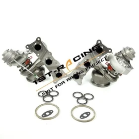 Billet 6+6 TD04 17T Two Turbolader For BMW 135i 335i Z4 3.0L N54 E90 E92 E93 LHD