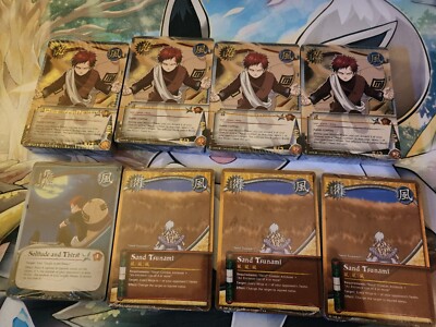 1x Naruto CCG Gaara The Chosen Gale Force Deck No Outer Packaging but Sealed