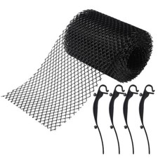 Gutter Guard Eave Mesh Net Roof Gutter Filter Plastic Protective Black Mesh