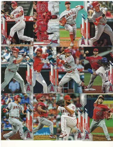 2020 Topps Series 1 & 2 Los Angeles Angels Team Set Shohei Ohtani Mike Trout 21 - 第 1/2 張圖片