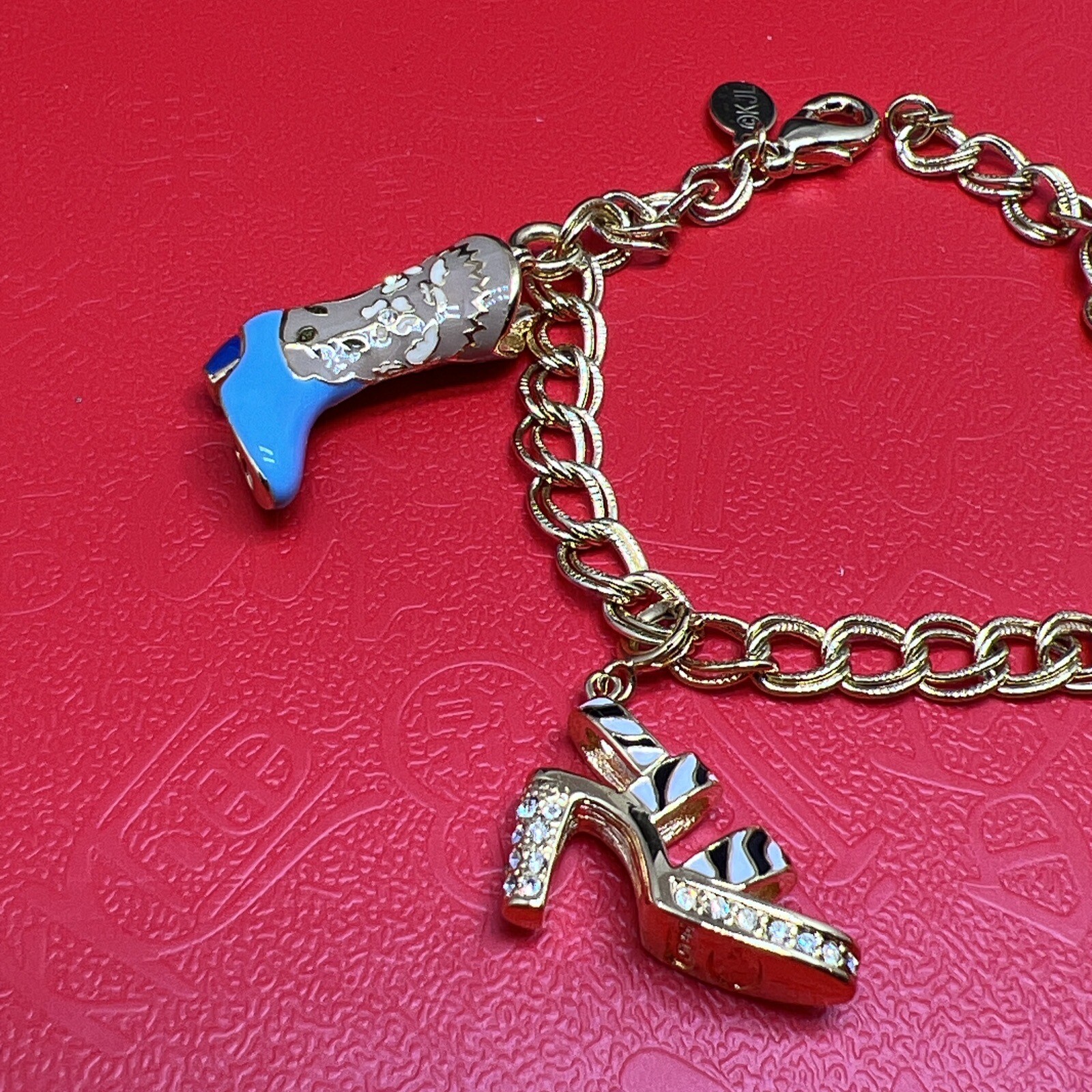 KJL Kenneth Jay Lane Shoes Boots Sandals 4 Charms… - image 2