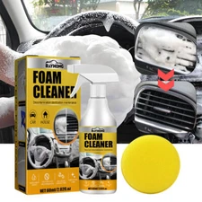 Car Interior Foam Cleaner Seat Headliner Dashboard Waterless Stain Removal Spray